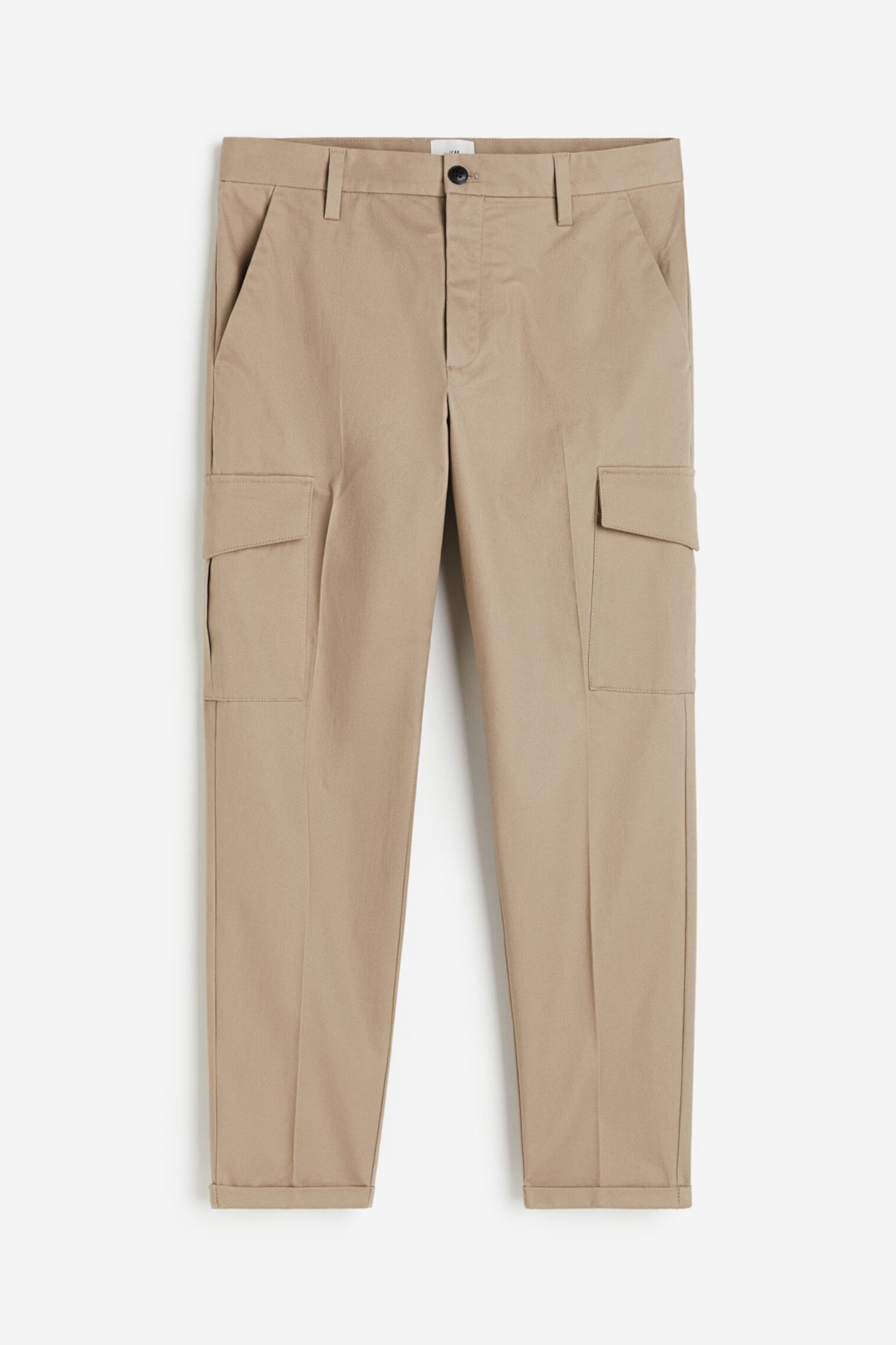 Укороченные брюки карго узкого кроя H&M