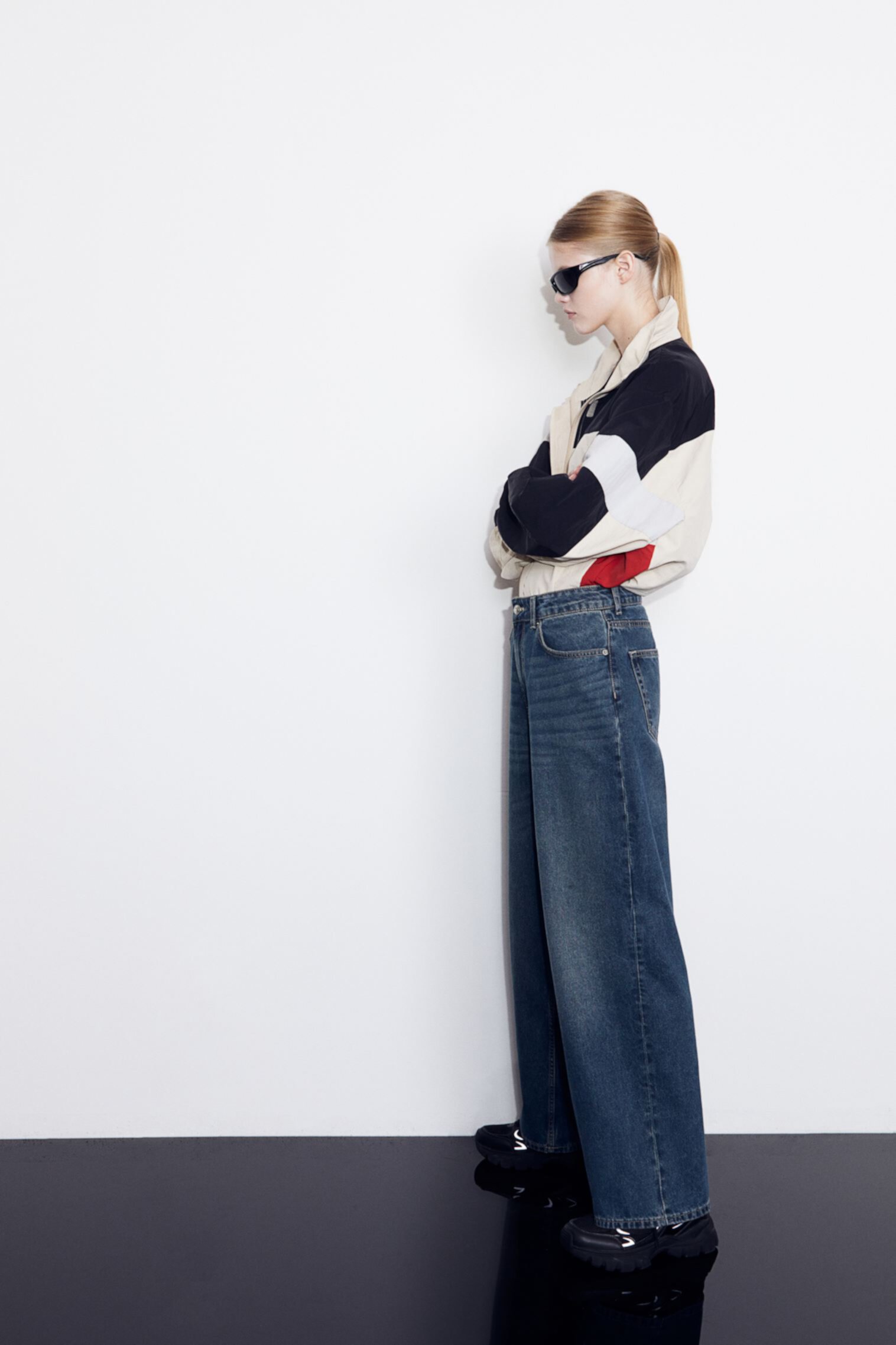 Высокие мешковатые джинсы 90-х H&M