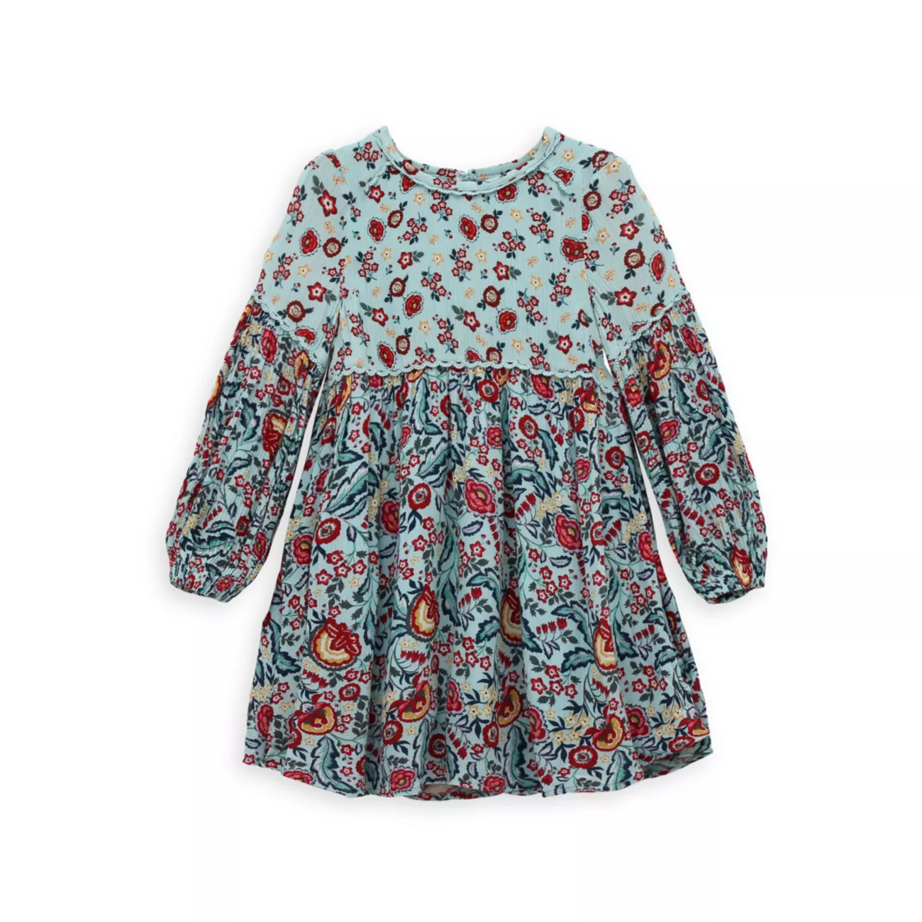 Сарафан PEEK Для девочек Mixed Floral Print Long-Sleeve Dress PEEK