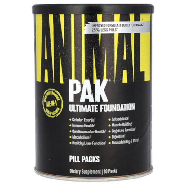 Animal PAK, Ultimate Foundation, 30 упаковок Animal