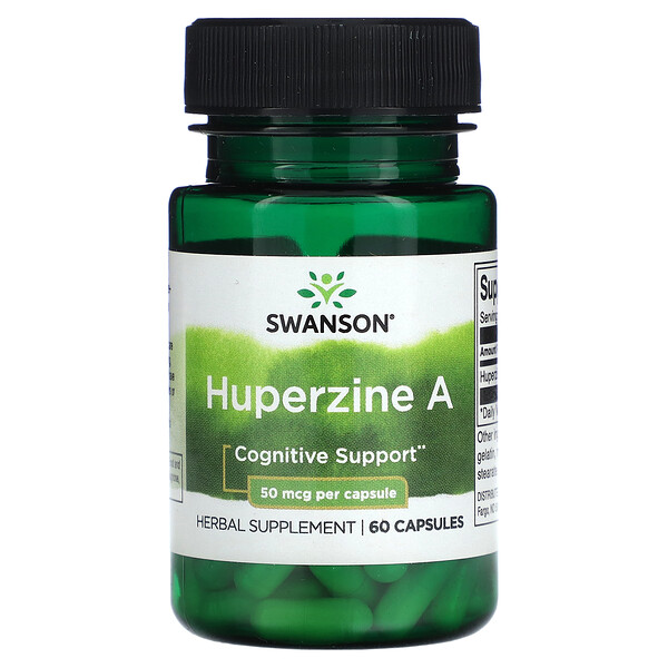 Huperzine A, 50 mcg, 60 Capsules (Капсулы) Swanson