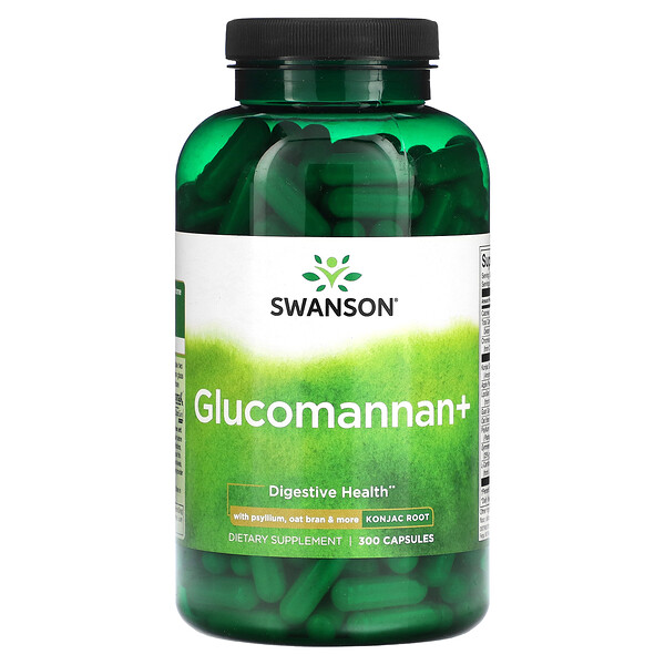 Глюкоманнан+, 300 капсул Swanson