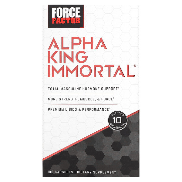 Alpha King Immortal , 180 Capsules Force Factor