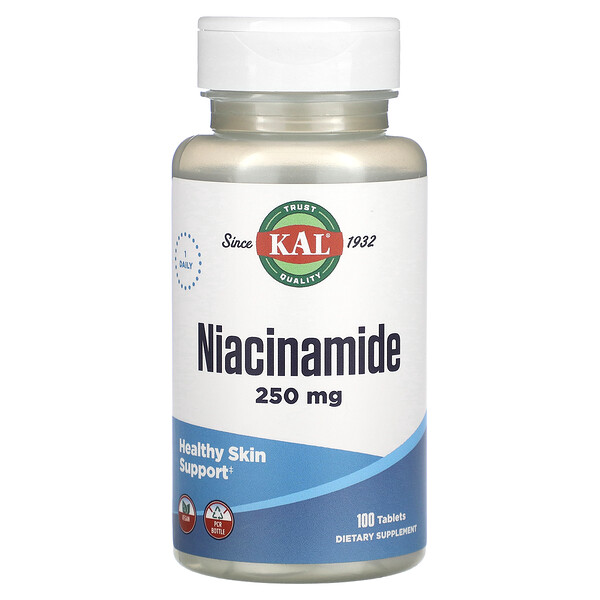Ниацинамид - 250 мг - 100 таблеток - KAL KAL