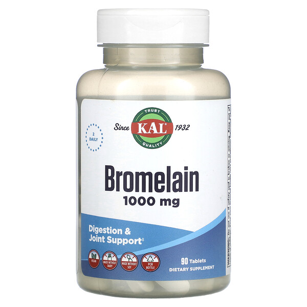 Бромелаин - 500 мг - 90 таблеток - KAL KAL