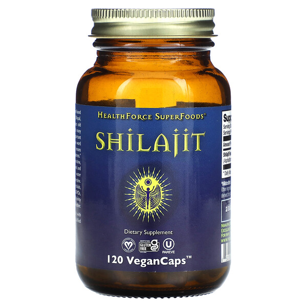 Shilajit - 120 веганских капсул - HealthForce Superfoods HealthForce Superfoods
