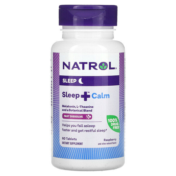 Сон + Спокойствие, Малина - 60 таблеток - Natrol Natrol