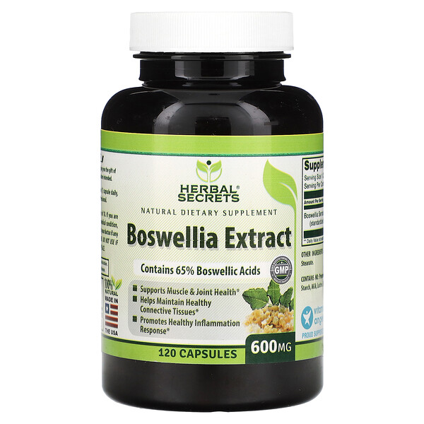 Экстракт Босвеллии - 600 мг - 120 капсул - Herbal Secrets Herbal Secrets