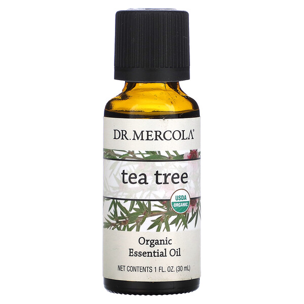 Органическое эфирное масло чайного дерева, 1 жидкая унция (30 мл) Dr. Mercola