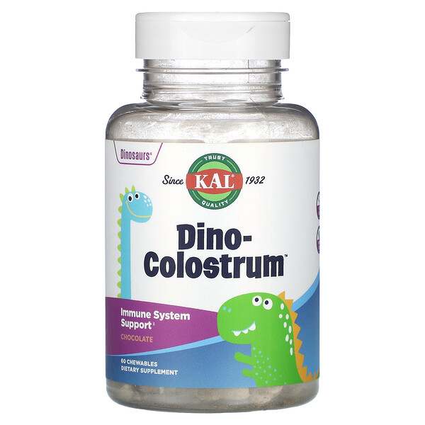 Dino-Colostrum, шоколад, 60 жевательных таблеток KAL