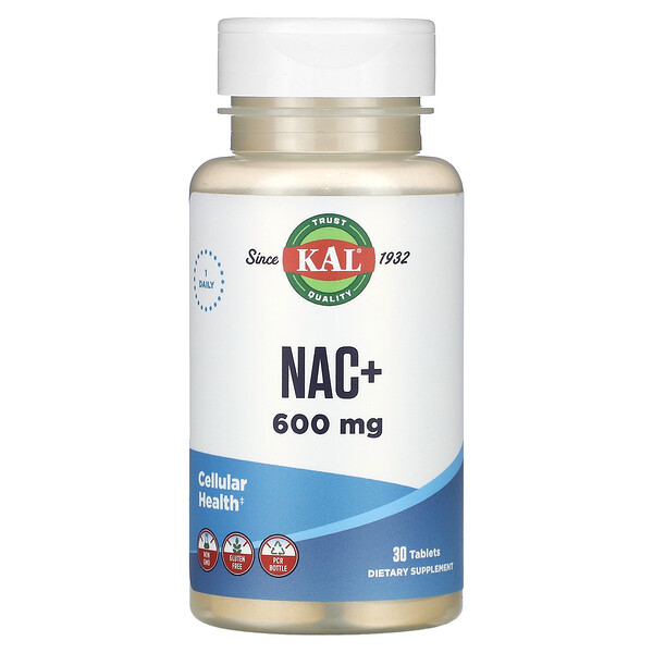 НАК+, 600 мг, 30 таблеток KAL