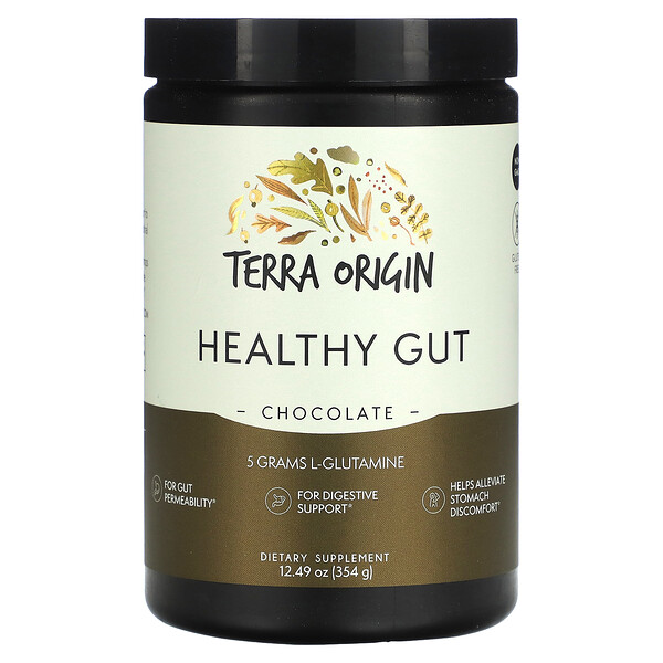Healthy Gut, Шоколад, 12,49 унции (354 г) Terra Origin