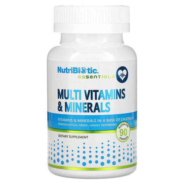 Essentials, Мультивитамины и минералы, 90 капсул NutriBiotic