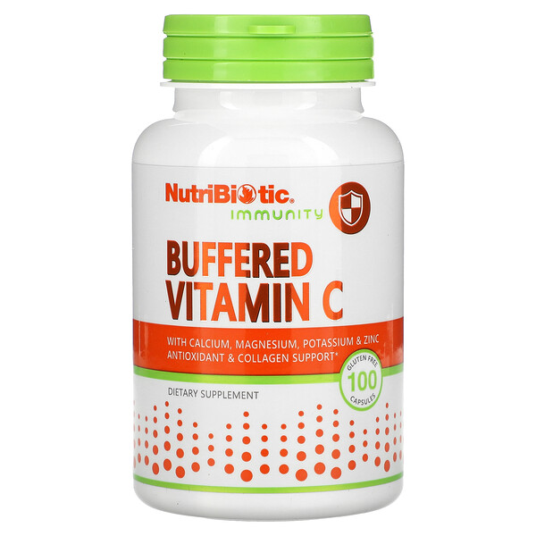 Immunity, Буферный витамин С, 100 капсул без глютена NutriBiotic