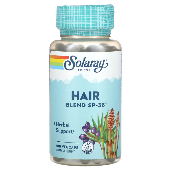 Смесь для волос SP-38, 100 растительных капсул Solaray