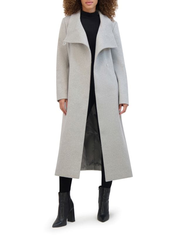 Женское Пальто Kenneth Cole Belted Wool Blend Wrap Coat Kenneth Cole