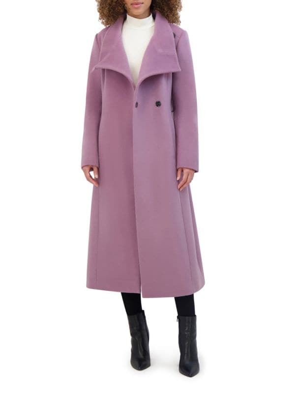 Женское Пальто Kenneth Cole Belted Wool Blend Wrap Coat Kenneth Cole