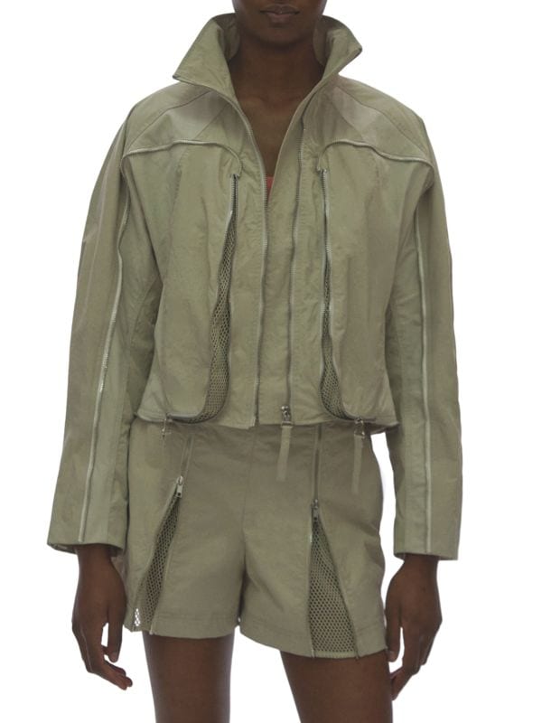 Куртка-бомбер с закругленными молниями Helmut Lang