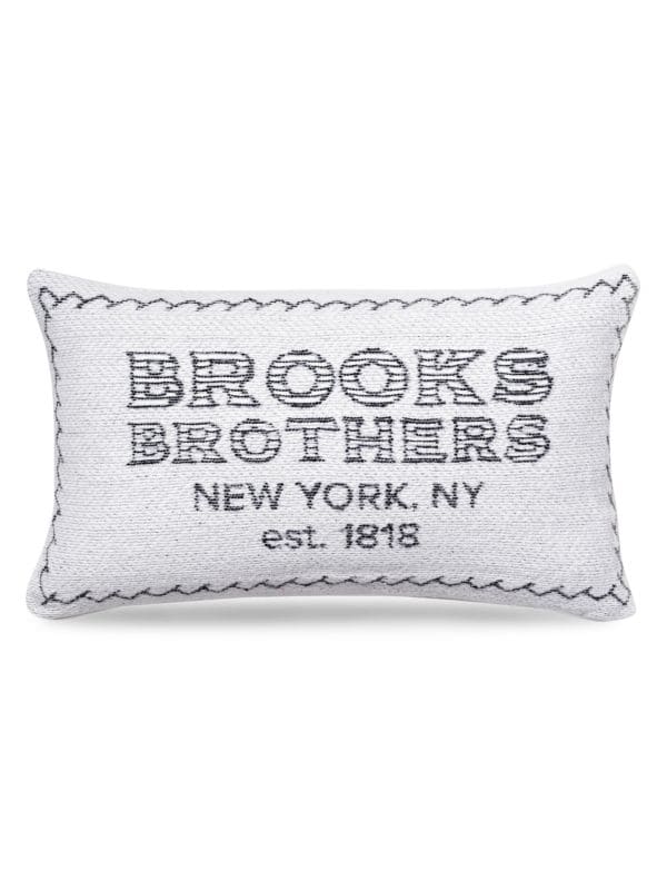 Подушка с акцентом на логотип Brooks Brothers