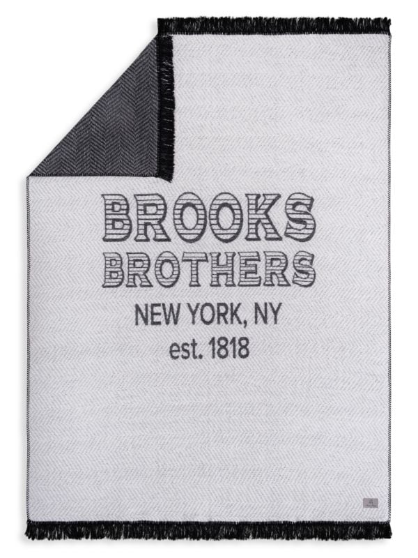 Плед с логотипом Brooks Brothers