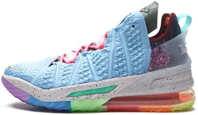 Мужские баскетбольные мячи Nike Lebron 18 "1 Thru 9" светло-голубые многоцветные DM2813-400 Nike