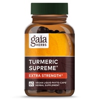 Turmeric Supreme Extra Strength -- 60 Vegan Capsules (Веганские капсулы) Gaia Herbs