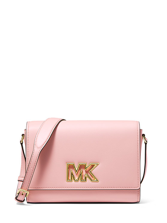 Кожаная сумка-мессенджер Mimi среднего размера Michael Kors