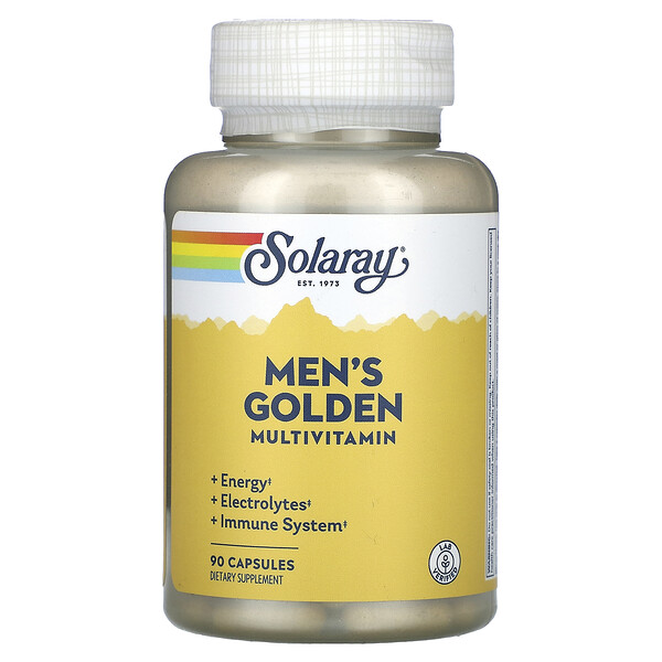 Мужские золотые мультивитамины, 90 капсул Solaray