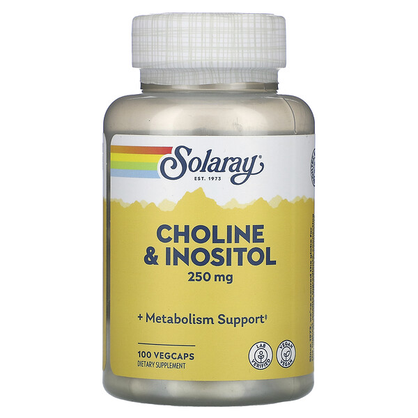 Choline & Inositol, 250 mg, 100 VegCaps Solaray