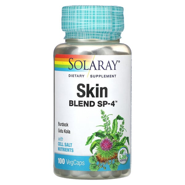 Skin Blend, SP-4, 100 растительных капсул Solaray