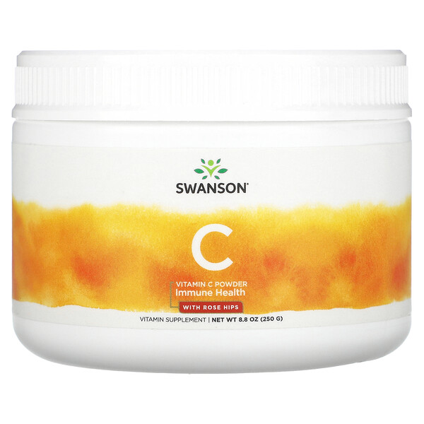 Vitamin C Powder (Порошок), with Rose Hips, 8.8 oz (Унции) (250 g) Swanson