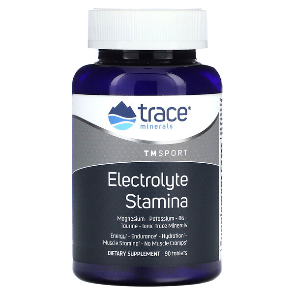 TM Sport, Электролит выносливости, 90 таблеток Trace Minerals Research