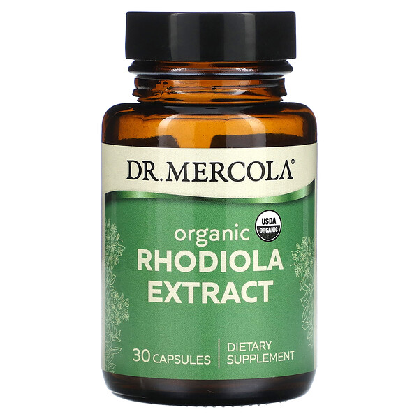 Organic Rhodiola Extract, 30 Capsules Dr. Mercola