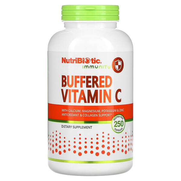 Immunity, Буферный витамин С, 250 капсул без глютена NutriBiotic