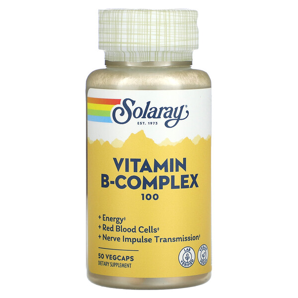 Витамин B-Complex 100 - 50 капсул - Solaray Solaray