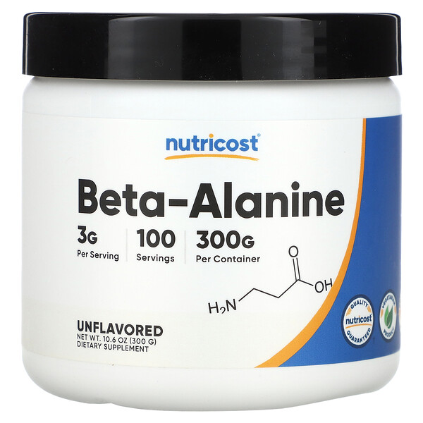 Beta-Alanine, Unflavored, 10.6 oz (300 g) Nutricost