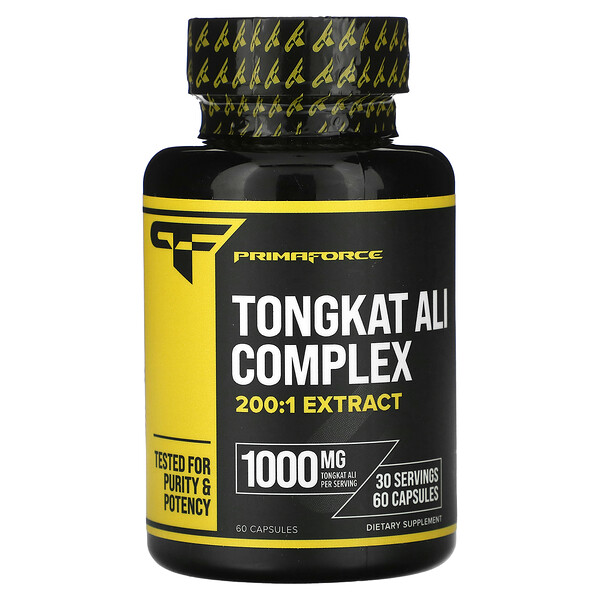 Primaforce Tongkat Ali Complex, 1000 мг, 60 капсул (500 мг на капсулу) Primaforce