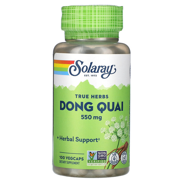 True Herbs, Dong Quai, 550 mg, 100 VegCaps Solaray