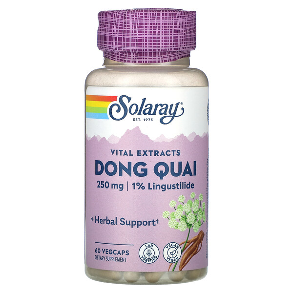 Vital Extracts, Dong Quai, 250 mg, 60 VegCaps Solaray
