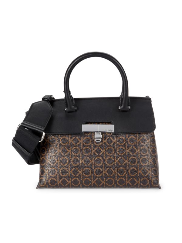 сумка-портфель Becky с монограммой Calvin Klein