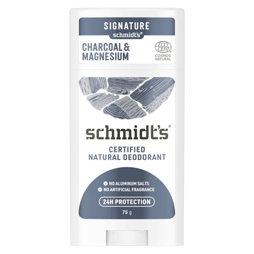 Natural Deodorant Aluminum-Free - Charcoal & Magnesium -- 2.65 oz Schmidt's