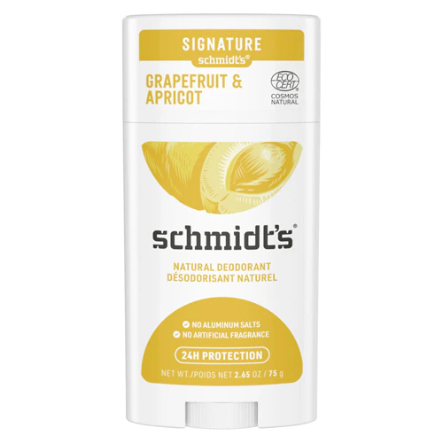 Natural Deodorant Aluminum-Free - Grapefruit & Apricot -- 2.65 oz Schmidt's