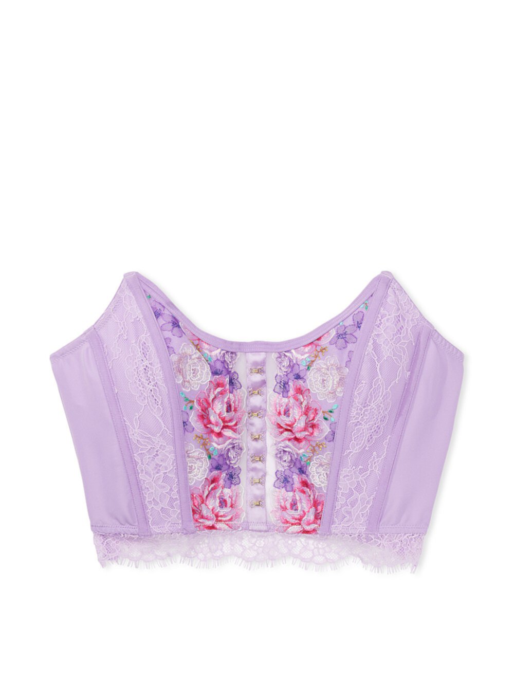 Floral Embroidery Strapless Corset Top Dream Angels