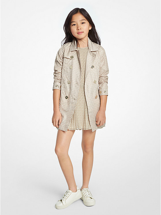 Logo Trench Coat Michael Kors Kids