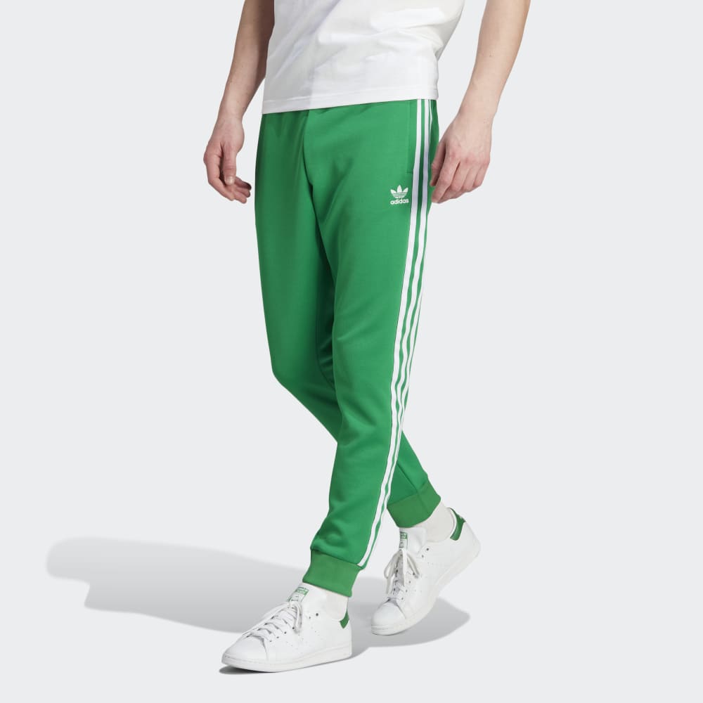 Купить Спортивные брюки Спортивные брюки Adicolor Classics SST AdidasOriginals, цвет - зеленый, по цене 9 670 рублей в интернет-магазинеUsmall.ru