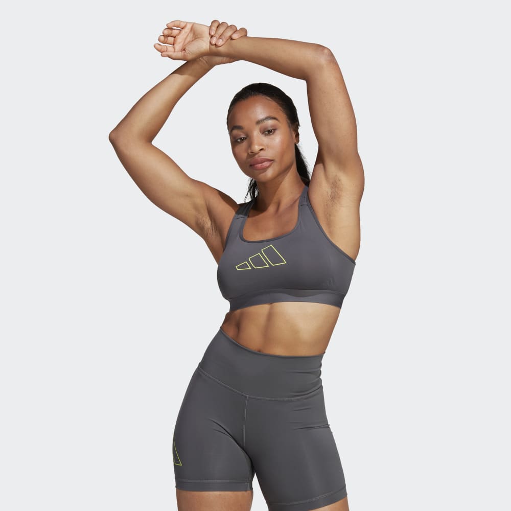 Adidas strong Sport Bra Grey and Black