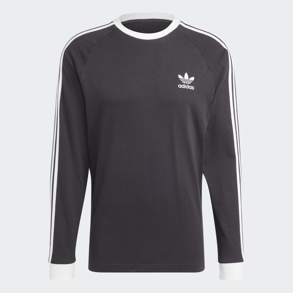 Стильная ретро футболка с длинным рукавом и полосками 3-Stripes Adicolor Classics от adidas Originals Adidas Originals