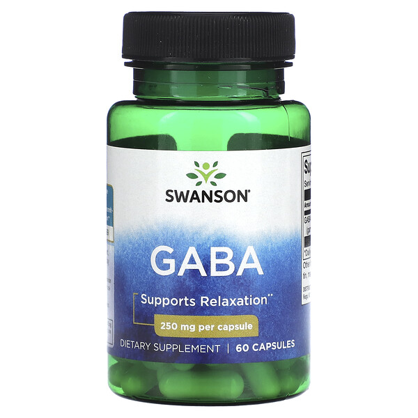 GABA - 250 мг - 60 капсул - Swanson Swanson