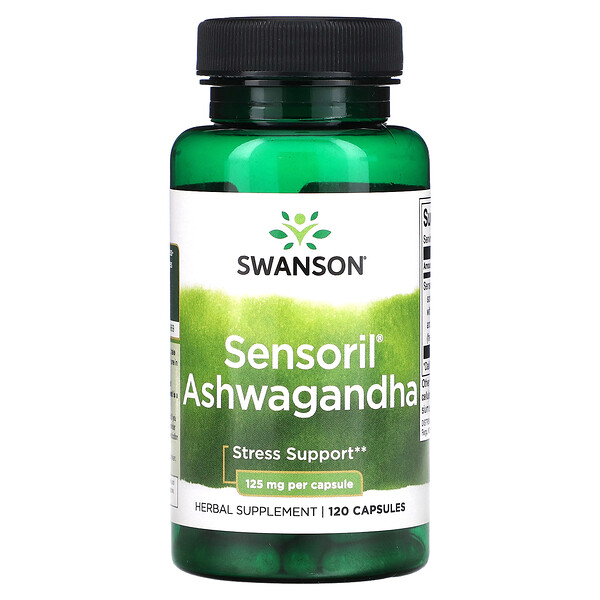 Sensoril Ashwagandha - 125 мг - 120 капсул - Swanson Swanson