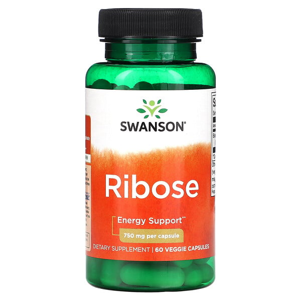 Ribose, 750 mg, 60 Veggie Capsules Swanson